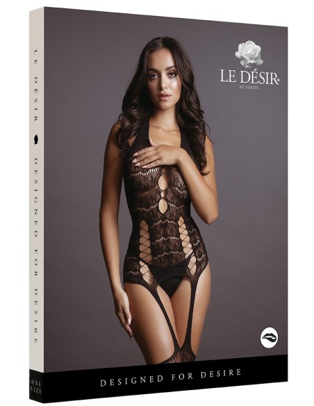 Combi sexy Lace Suspender Noir