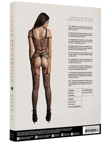 Combi sexy Shredded Noir