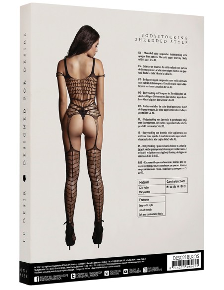 Combi sexy Shredded Noir