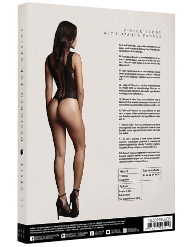 Body Fence Net Teddy Noir