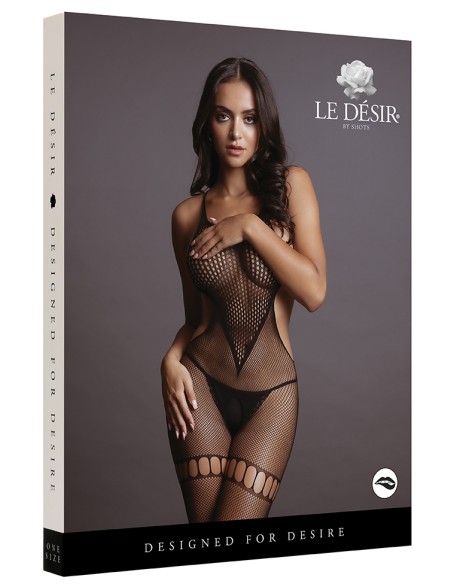 Combi sexy Net High Neck Noir