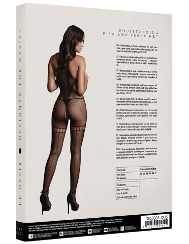 Combi sexy Net High Neck Noir