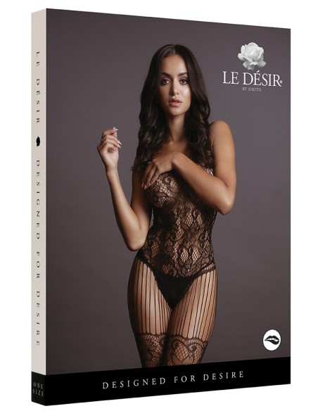 Combin sexy Lace Fishnet Noir