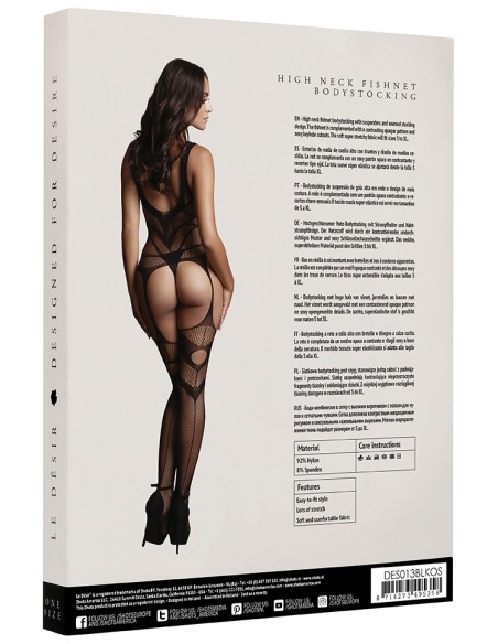 Combi sexy Suspender Noir