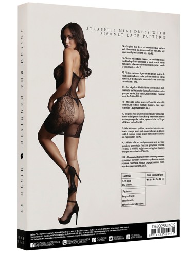 Robe sexy Strapless Noir