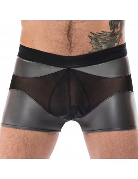 Boxer sexy IRON CLAD Noir-Argenté Boxer sexy IRON CLAD Noir-Argenté
