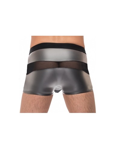 Boxer sexy IRON CLAD Noir-Argenté