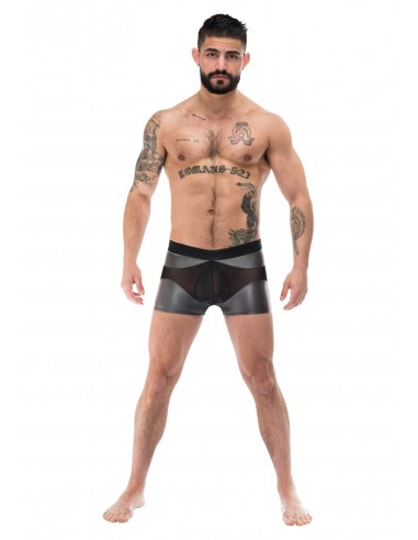 Boxer sexy IRON CLAD Noir-Argenté