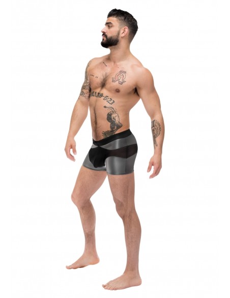 Boxer sexy IRON CLAD Noir-Argenté Boxer sexy IRON CLAD Noir-Argenté