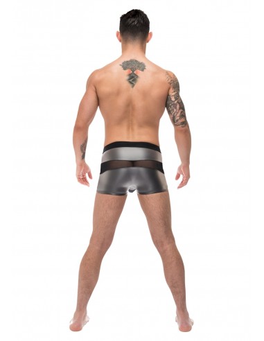 Boxer sexy IRON CLAD Noir-Argenté