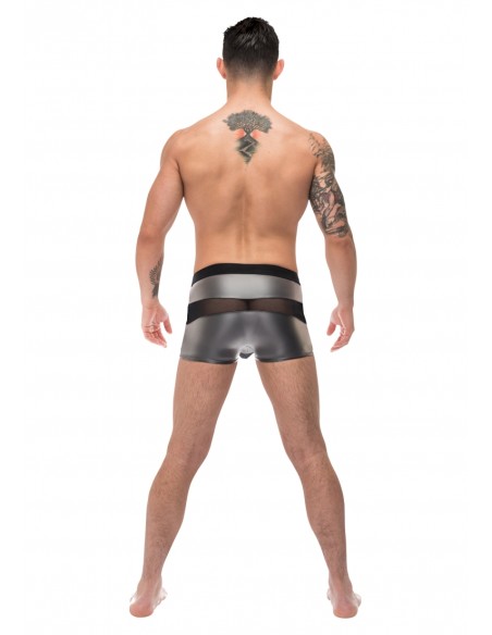 Boxer sexy IRON CLAD Noir-Argenté Boxer sexy IRON CLAD Noir-Argenté