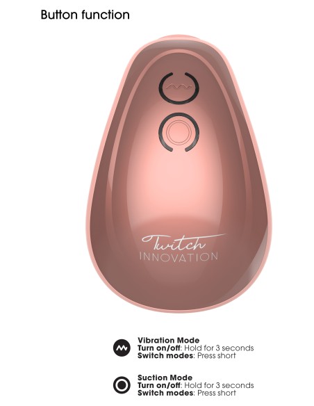 Stimulateur de clitoris TWITCH Rose