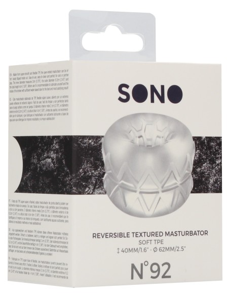 Anneau de masturbation Réversible Textured Sono n°92 Anneau de masturbation Réversible Textured Sono n°92