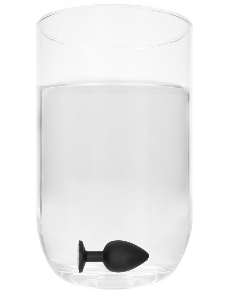 Plug anal silicone SELF MOTION 8 x 4 cm noir