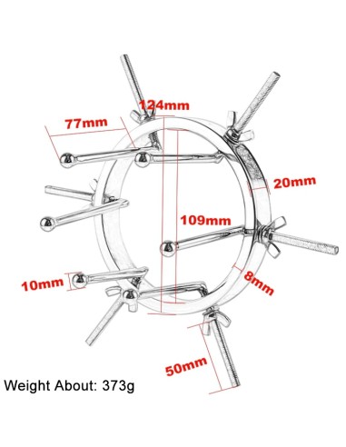 Écarteur anal en métal 9.5cm