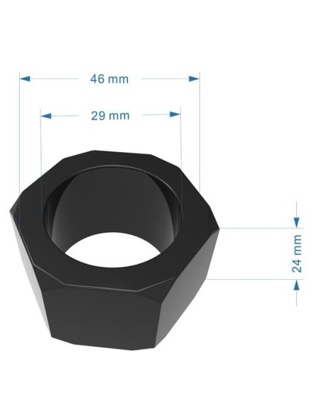 Cockring Nust Bolts 28mm