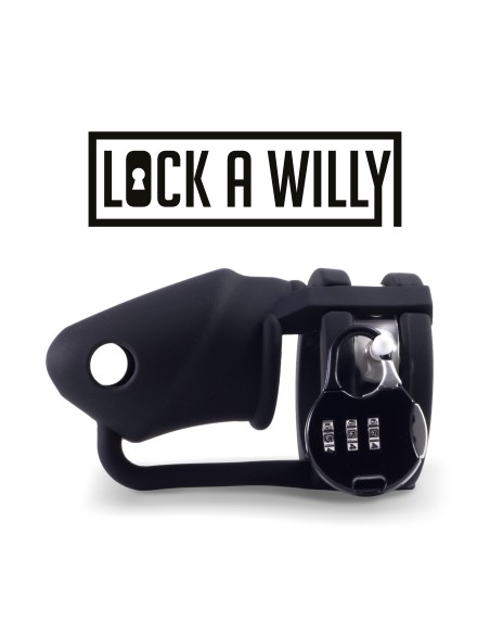 Cage de chasteté Lock A Willy 11 x 3cm Noire Cage de chasteté Lock A Willy 11 x 3cm Noire