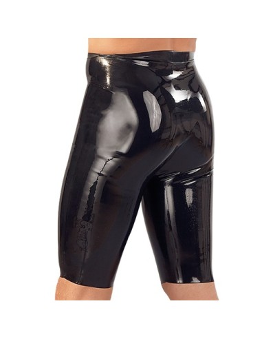 Short Cycliste en latex avec gaine pénis