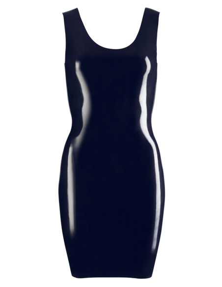 Robe wetlook Latex Irina - Noir