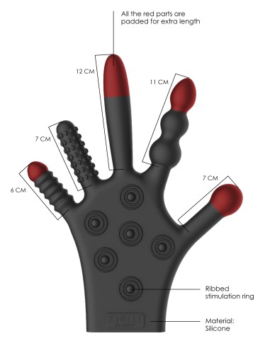 Gant texturé Silicone Fist It - Fist Anal - 6