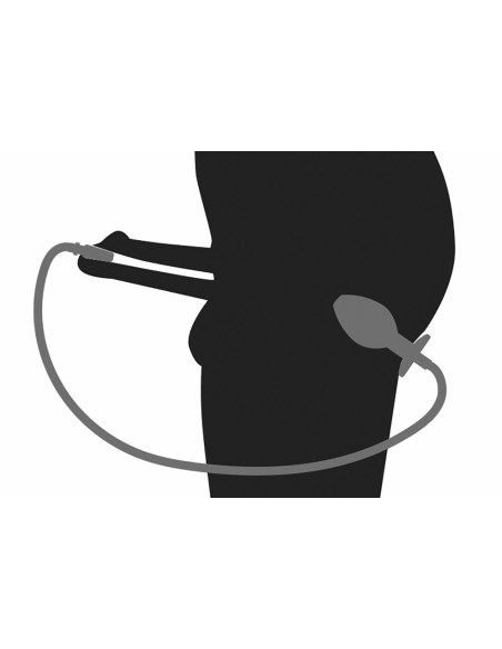 Plug Penis avec plug anal pour jeu Uro