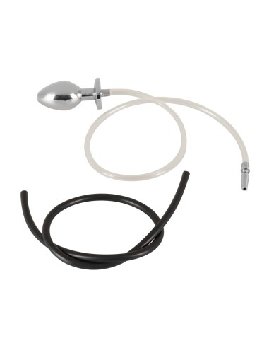 Plug Penis avec plug anal pour jeu Uro