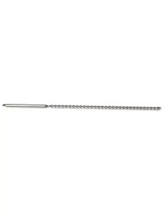Tige d'urètre Métal Ribbed 17cm - 8mm