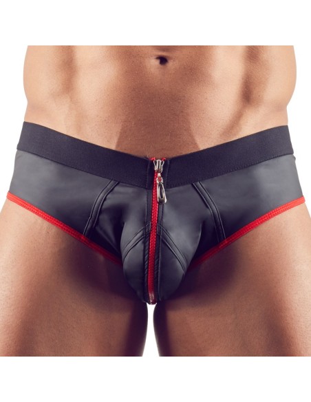 Jockstrap Joy Zip Noir-Rouge Jockstrap Joy Zip Noir-Rouge