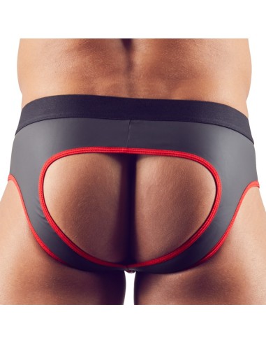 Jockstrap Joy Zip Noir-Rouge