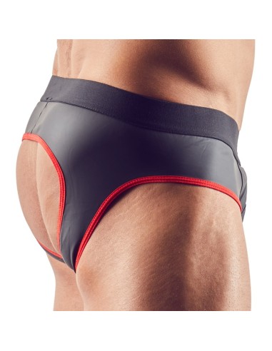 Jockstrap Joy Zip Noir-Rouge