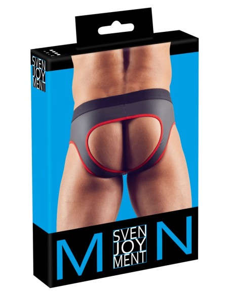 Jockstrap Joy Zip Noir-Rouge Jockstrap Joy Zip Noir-Rouge