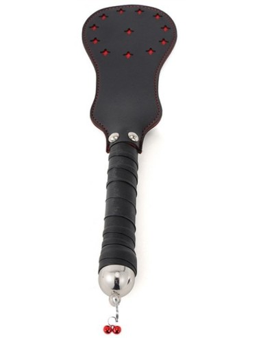 Paddle en simili Star noir-rouge 35cm