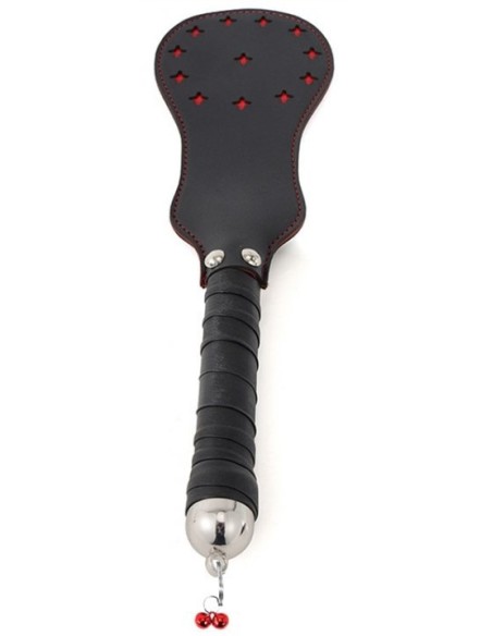 Paddle en simili Star noir-rouge 35cm Paddle en simili Star noir-rouge 35cm
