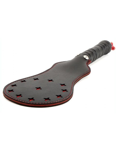 Paddle en simili Star noir-rouge 35cm Paddle en simili Star noir-rouge 35cm