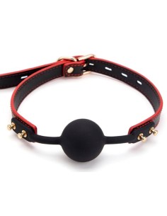 Baillon Boule Maestro Noir et Rouge