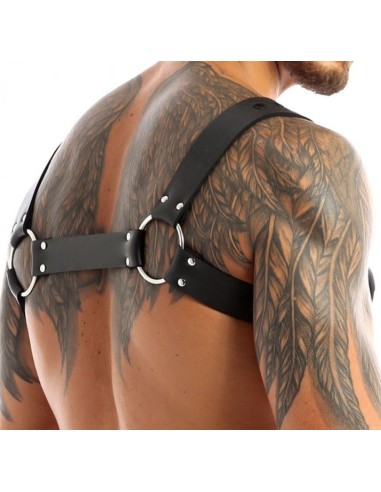 Harnais en néoprène Cross Body Zip Noir