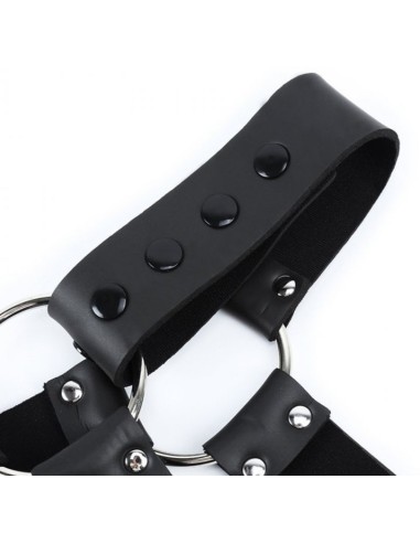 Harnais en néoprène Cross Body Zip Noir