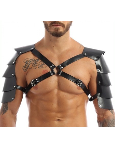 Harnais avec Épaules Armors Simili noir