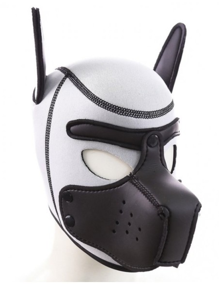 Cagoule Puppy néoprène Noir-Blanc