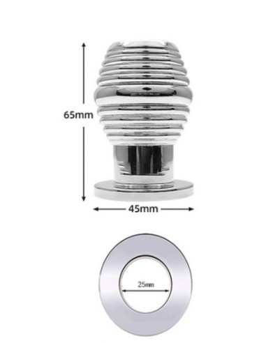 Plug Tunnel en métal Thread Hollow M 6.5 x 4.5 cm