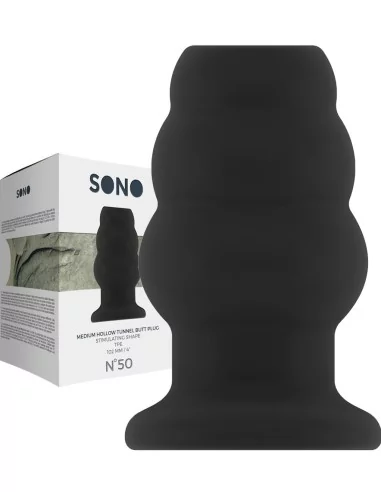Plug Tunnel Hollow Sono N°50 - 8.5 x 5.7 cm Noir