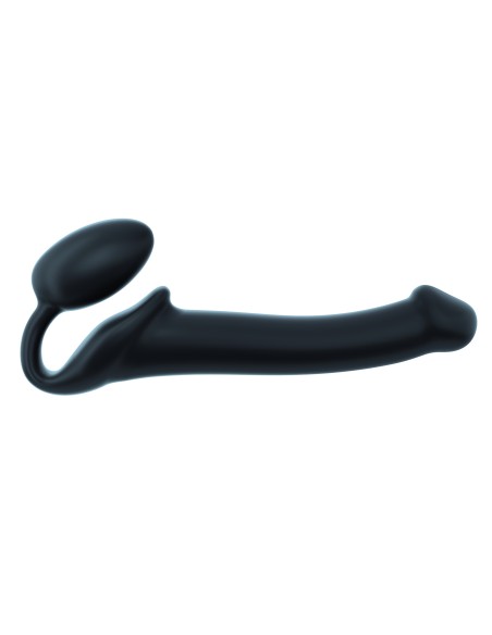 Gode + plug STRAP-ON-ME Bendable M 16 x 4 cm Noir Gode + plug STRAP-ON-ME Bendable M 16 x 4 cm Noir