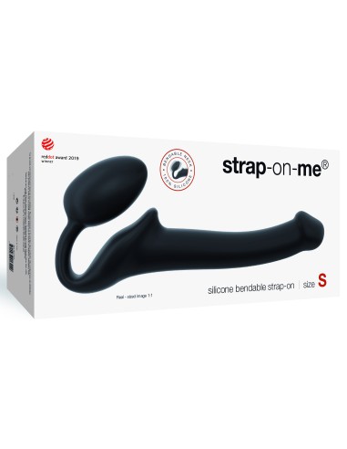 Gode + plug Strap-On-Me Beandable S 15 x 3.5 cm Noir - Sans Harnais - 2