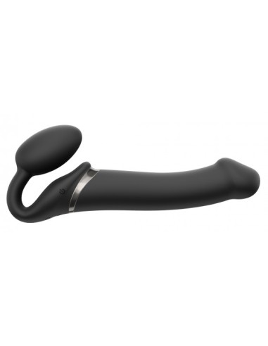 Gode Vibrant Strap-On 3 Moteurs L 16 x 3.7 cm Noir - Sans Harnais - 3