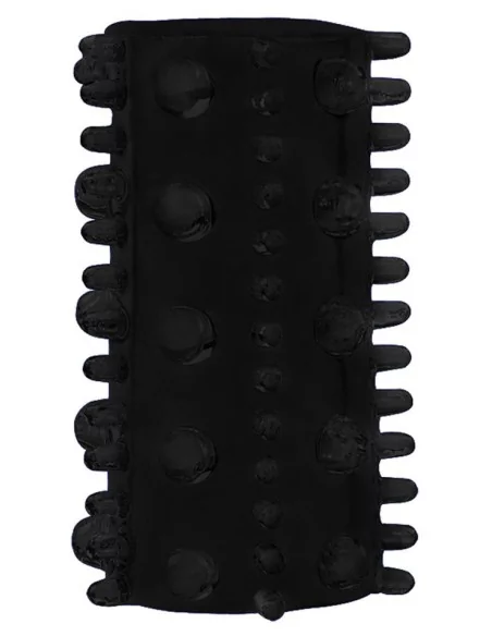 Etuis Texture Relief pour pénis Noir - Gaine Pénis - 4