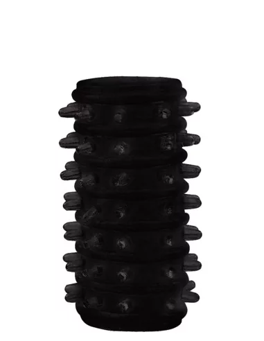 Etuis Texture Relief pour pénis Noir - Gaine Pénis - 6