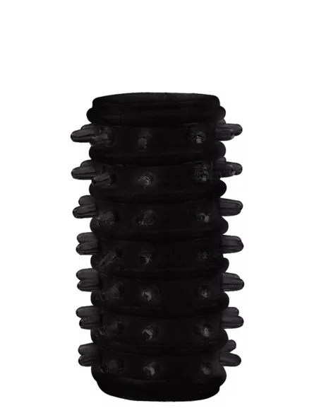 Etuis Texture Relief pour pénis Noir - Gaine Pénis - 6