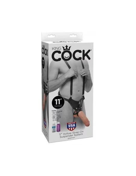 Gode ceinture suspension Hollow Strap Flesh 22 x 6.5 cm