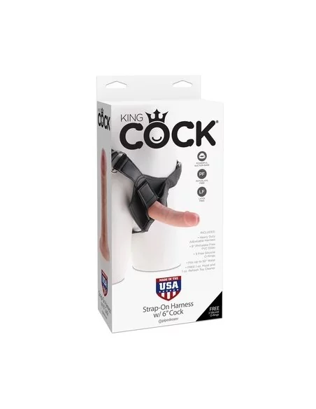 Gode Ceinture Strap-On King Cock 15.2 x 4.1 cm Gode Ceinture Strap-On King Cock 15.2 x 4.1 cm
