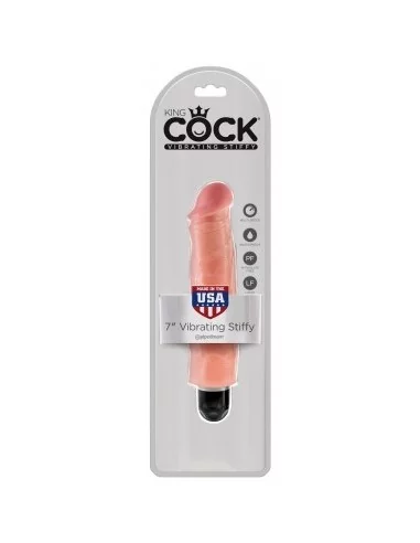 Gode vibrant King Cock Stiffy 18 x 4.5 cm Flesh